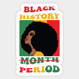 Black History Month Period Sticker